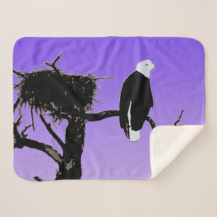 Bald Eagle at Sunset - Ursprüngliche Naturkunde Sherpadecke