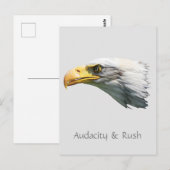 Bald Eagle Audacity & Rush individuell anpassbar Postkarte (Vorne/Hinten)