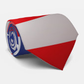 Bald Eagle auf amerikanischer Flagge Neck Tie Krawatte (Gerollt)