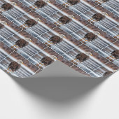 Bald Eagle auf dem Eissee Geschenkpapier (Ecke)