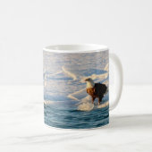 Bald Eagle auf Eis Kaffeetasse (VorderseiteRechts)