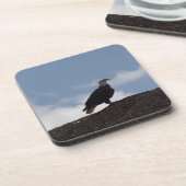 Bald Eagle auf hohem Boden Getränkeuntersetzer (Linke Seite)