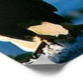 Bald Eagle auf Logplakat Poster (Ecke)