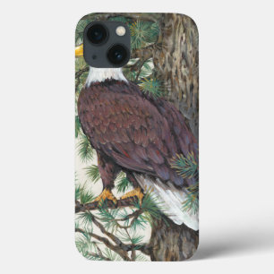 Bald Eagle auf Zweig iPhone 13 Hülle