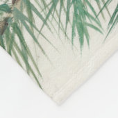 Bald Eagle auf Zweig Fleecedecke (Ecke)