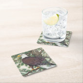 Bald Eagle auf Zweig Rechteckiger Pappuntersetzer (Vor Ort)