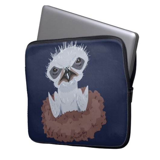 Bald Eagle Baby Laptopschutzhülle (Vorderseite Links)