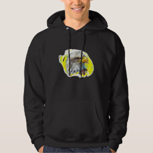 Bald Eagle Bird Aviäre Ornithologie Foto Kunst Hoodie