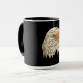 Bald Eagle Bird of Prey Design Tasse (Vorderseite Links)
