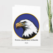 Bald Eagle Birthday Card Karte (Rückseite)