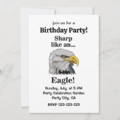 Bald Eagle Birthday Party Einladung (Vorderseite)