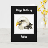 Bald Eagle - Birthday Pater Proud Militär Karte (Gelbe Blume)