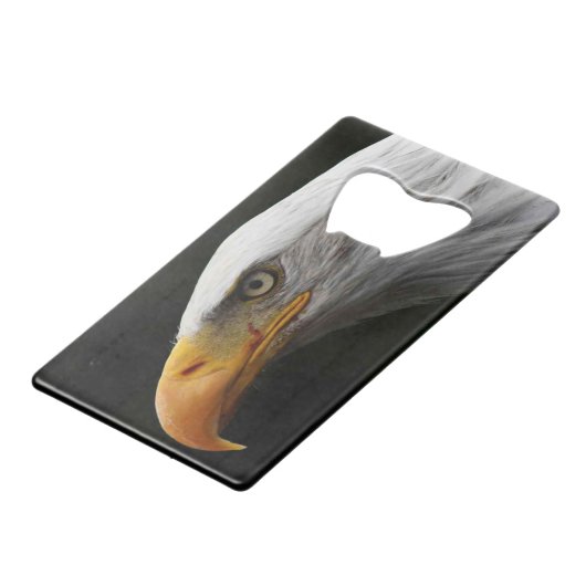 Bald Eagle bocna Geldbeutel Flaschenöffner (Vorderseite Schrägansicht)