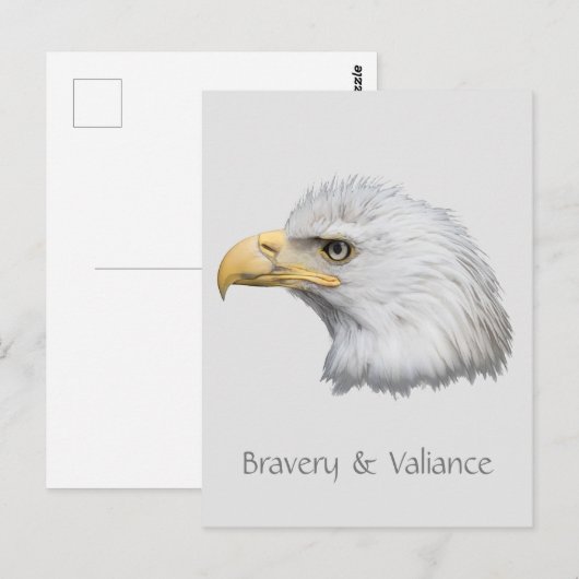 Bald Eagle Bravery & Validation anpassbar Postkarte (Vorne/Hinten)