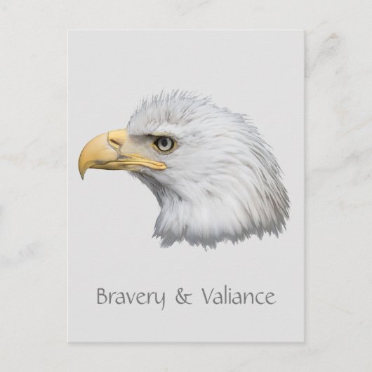 Bald Eagle Bravery & Validation anpassbar Postkarte (Vorderseite)