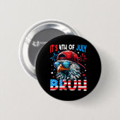 Bald Eagle Bruh 4. Juli 4. Juli Männer Jungen K Button (Vorne & Hinten)