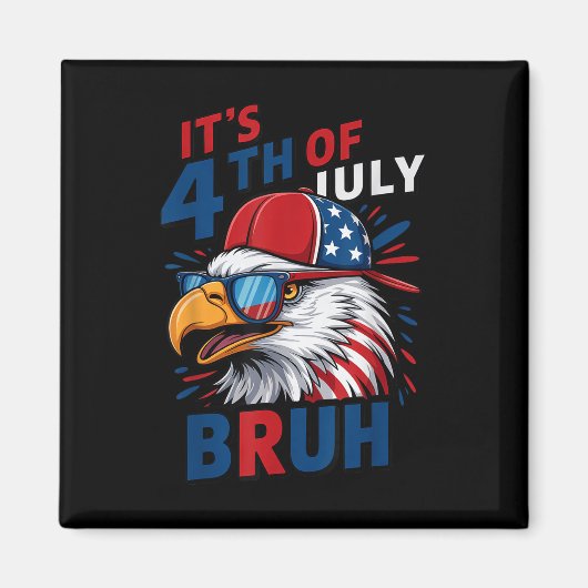 Bald Eagle Bruh 4. Juli Kleinkind Boys Independe Magnet (Vorne)