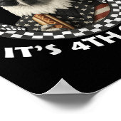 Bald Eagle Bruh Funny 4. Juli Unabhängigkeitstag Poster (Ecke)