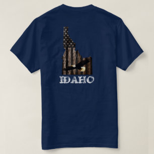 BALD EAGLE BURNT HOLZ - IDAHO PATRIOT BLK T-Shirt