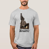 BALD EAGLE BURNT HOLZ - IDAHO PATRIOT BLK T-Shirt (Vorderseite)