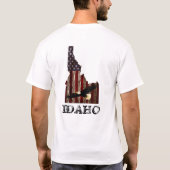 BALD EAGLE BURNT HOLZ - IDAHO PATRIOT CLR T-Shirt (Rückseite)