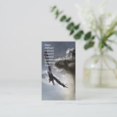 Bald Eagle Business Card Visitenkarte (Stehend Vorderseite)