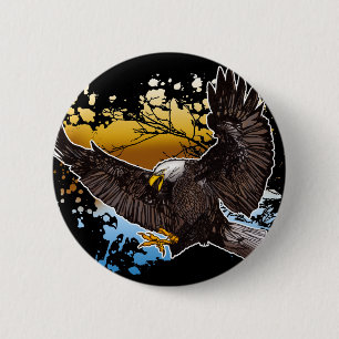 Bald Eagle Button