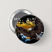 Bald Eagle Button (Vorne & Hinten)