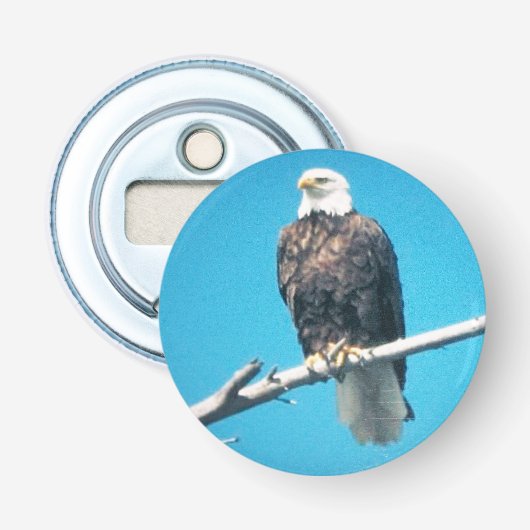 Bald Eagle Button Bottle Opener Flaschenöffner (Vorderseite)