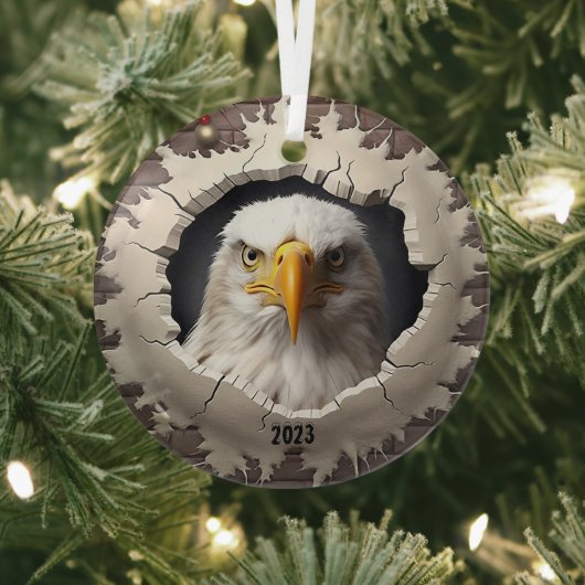 Bald Eagle Christmas Ornament Aus Glas (InSitu)