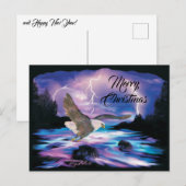 Bald Eagle Christmas Postcard Postkarte (Vorne/Hinten)