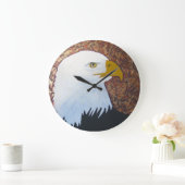 Bald Eagle Clock Große Wanduhr (Zuhause)