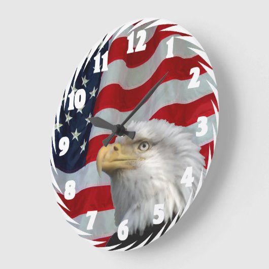 BALD EAGLE-CLOCK GROßE WANDUHR (Winkel)