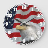 BALD EAGLE-CLOCK GROßE WANDUHR (Vorderseite)