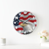 BALD EAGLE-CLOCK GROßE WANDUHR (Zuhause)