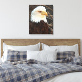 Bald Eagle Closeup Leinwanddruck (Insitu (Schlafzimmer))
