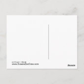 Bald Eagle Collage Stift zeichnend Zeichnung Postkarte (Rückseite)