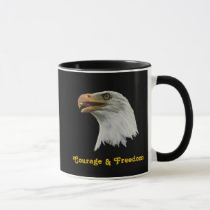 Bald Eagle Courage and Freedom Tasse