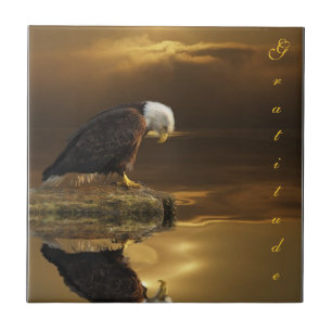 Bald Eagle Dankbarkeit Decorative Tile Fliese