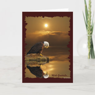 Bald Eagle Dankbarkeit Grußkarte Dankeskarte