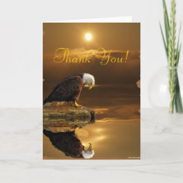 Bald Eagle Dankbarkeit Wildlife Thank You Card Dankeskarte