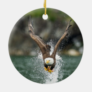 Bald Eagle Der große Fang Keramik Ornament