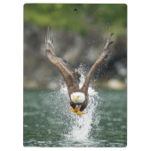 Bald Eagle Der große Fang Klemmbrett (Rückseite)