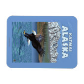 Bald Eagle Diving - Katmai, Alaska Magnet (Horizontal)