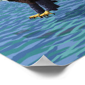 Bald Eagle Diving - Katmai, Alaska Poster (Ecke)
