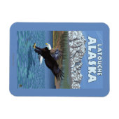 Bald Eagle Diving - Latouche, Alaska Magnet (Horizontal)