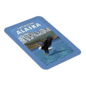 Bald Eagle Diving - Latouche, Alaska Magnet (Rechte Seite)