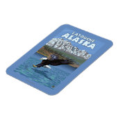 Bald Eagle Diving - Latouche, Alaska Magnet (Linke Seite)