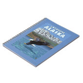 Bald Eagle Diving - Latouche, Alaska Notizblock (Linke Seite)