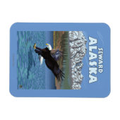 Bald Eagle Diving - Seward, Alaska Magnet (Horizontal)